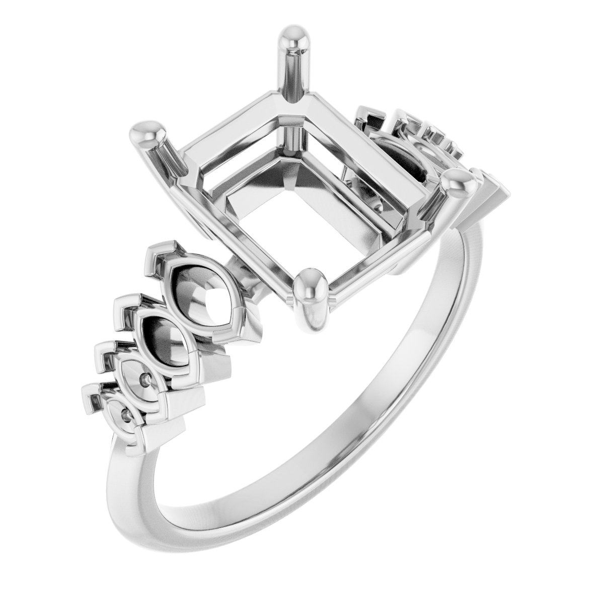 Accented Engagement Ring