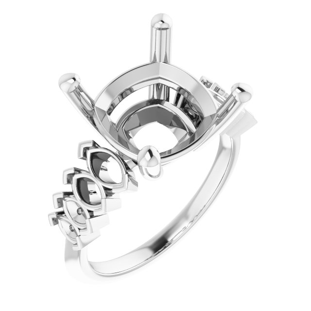Accented Engagement Ring