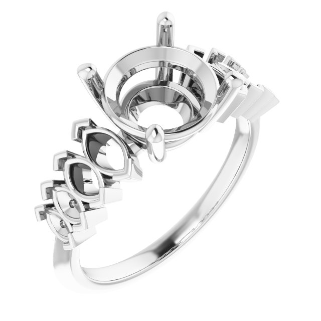 Accented Engagement Ring