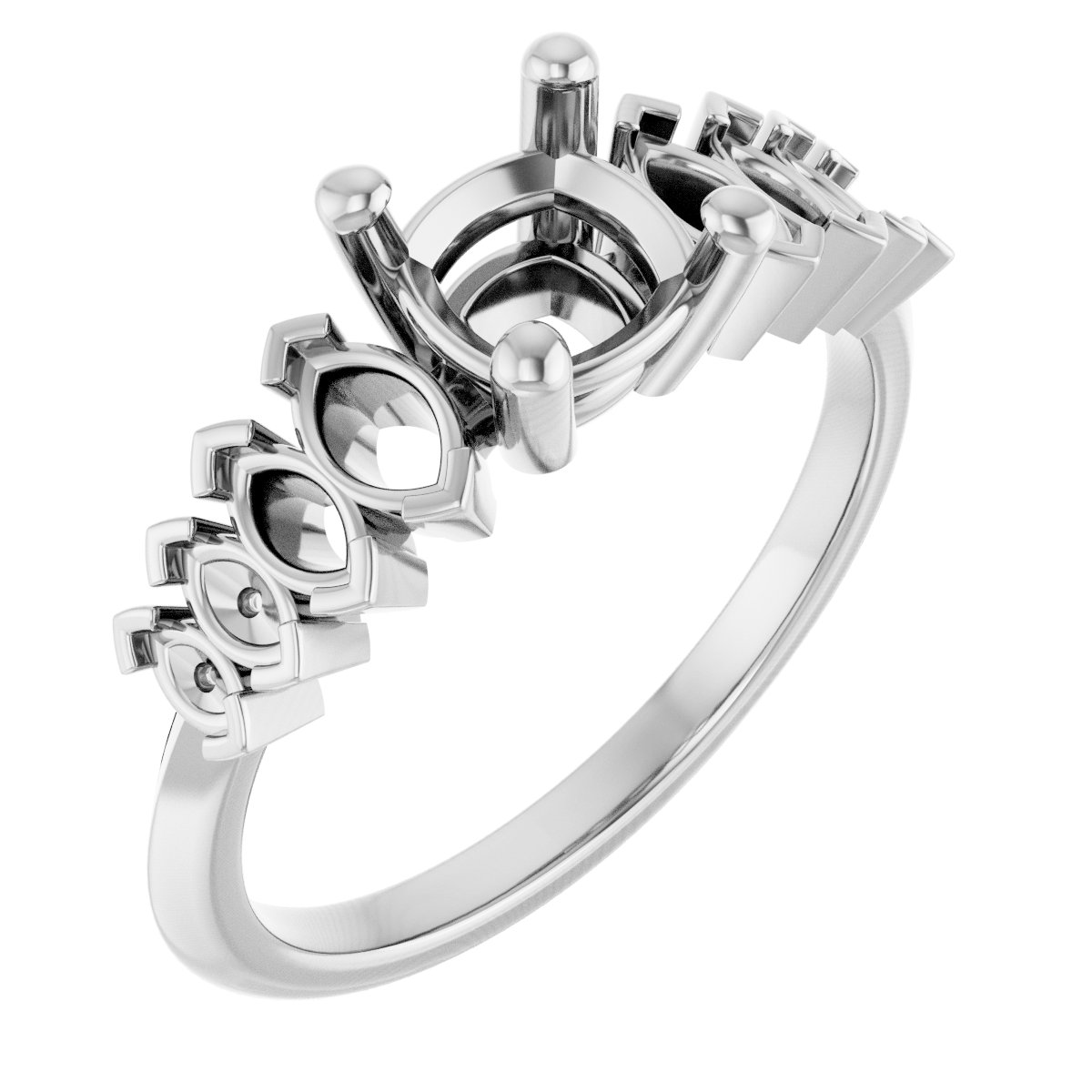 Accented Engagement Ring