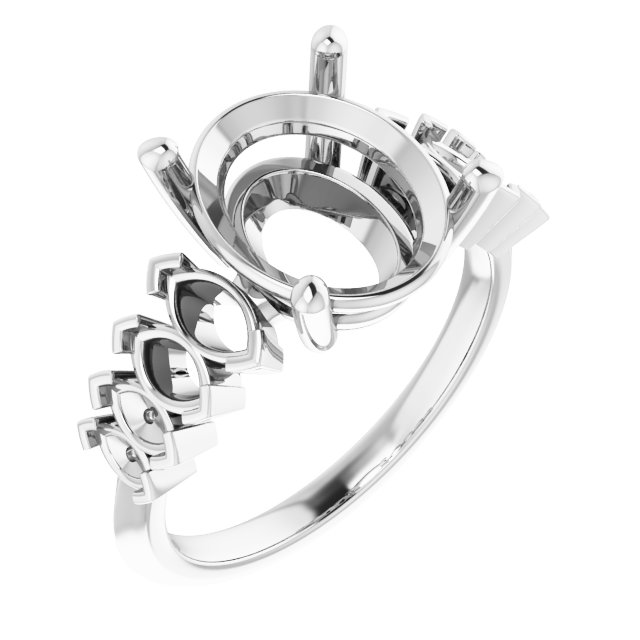 Accented Engagement Ring
