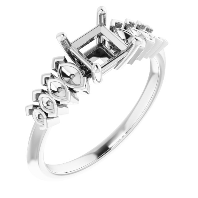 Accented Engagement Ring