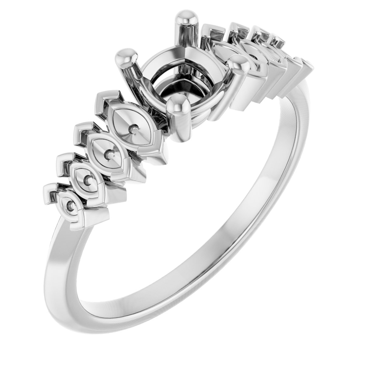 Accented Engagement Ring