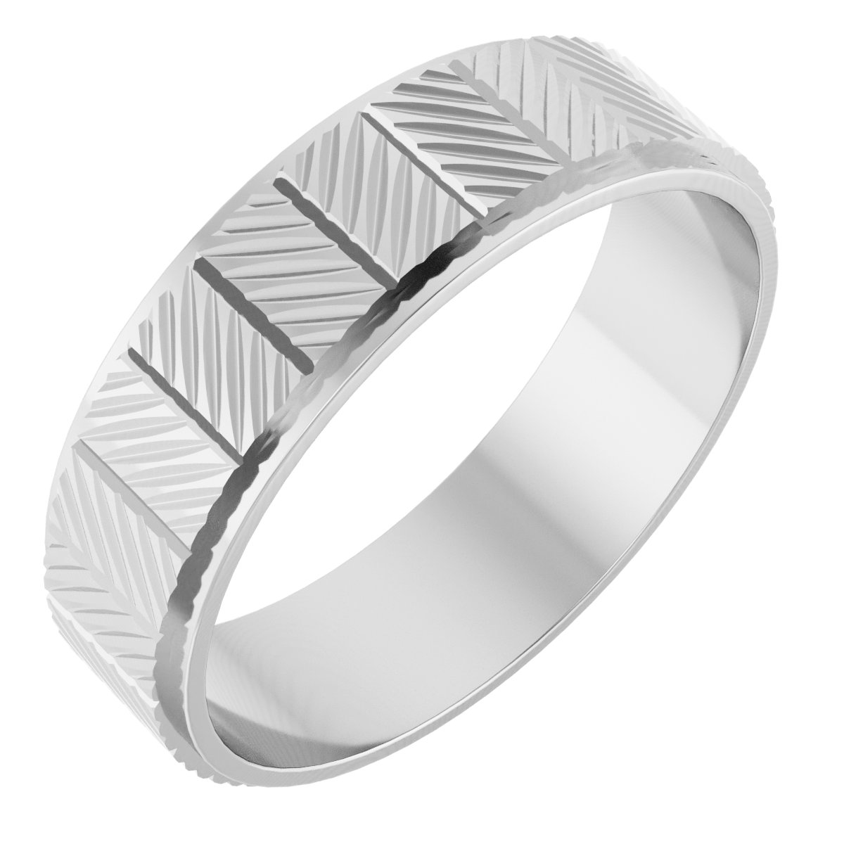 Chevron Grooved Flat Band