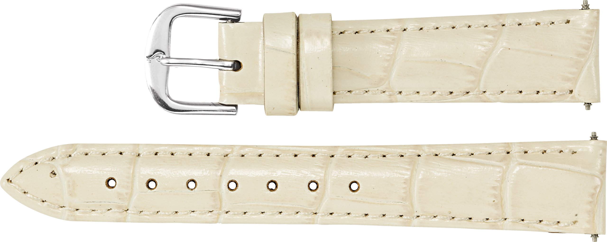 Ladies Leather Alligator Grain Padded Watch Band