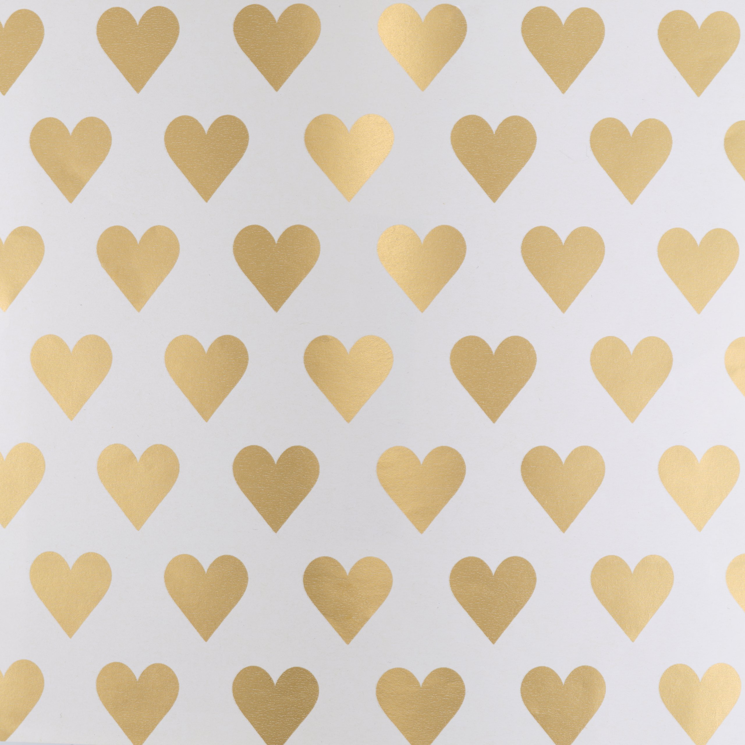 Metallic Heart Wrapping Paper