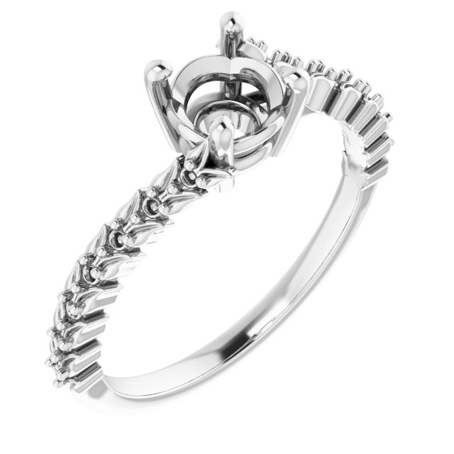 Accented Engagement Ring or Band