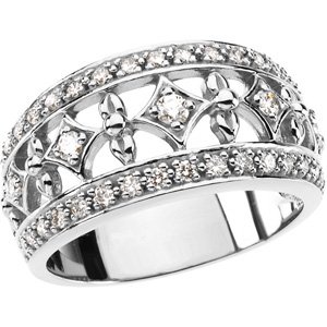 1/2 CTW Natural Diamond Ring – Platinum