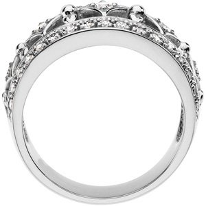 Alternative view of 1/2 CTW Natural Diamond Ring – Platinum