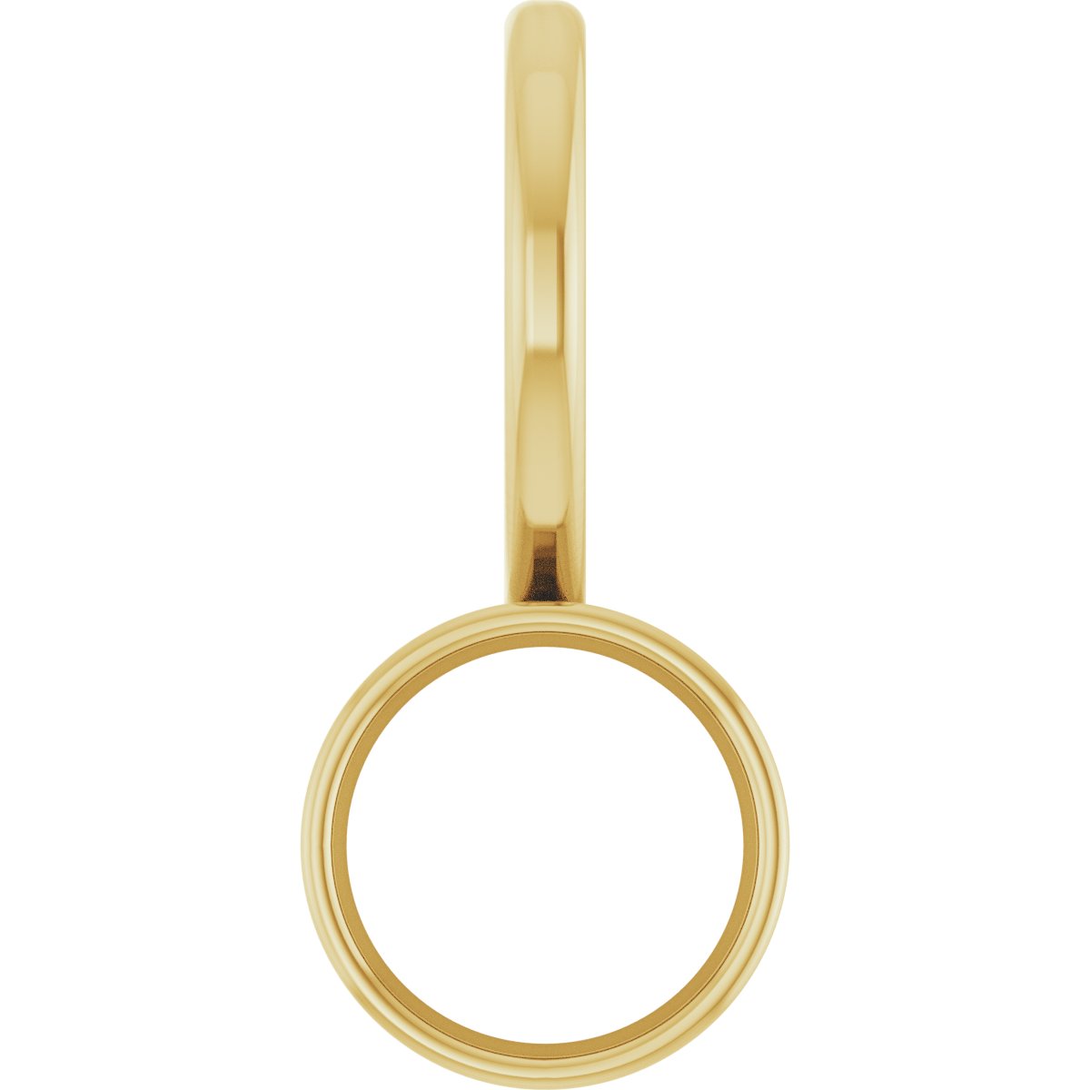 Bezel-Set Solitaire Charm/Pendant