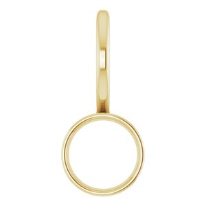 14K Yellow 5 mm Round Solitaire Charm/Pendant Mounting