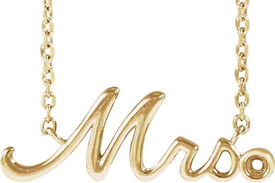 "Mrs" Necklace or Center