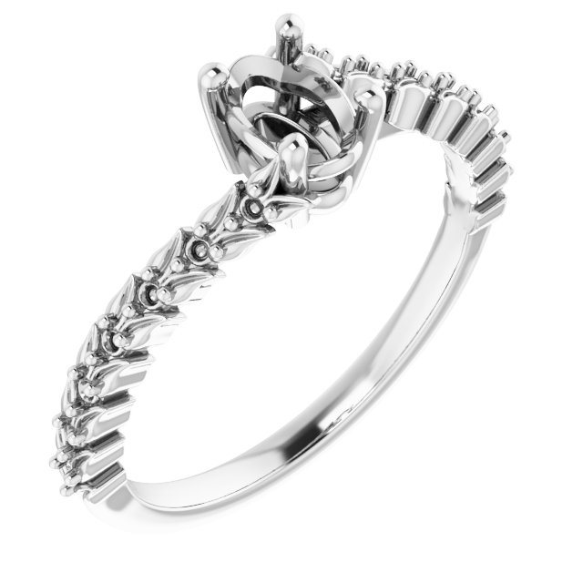 Accented Engagement Ring or Band