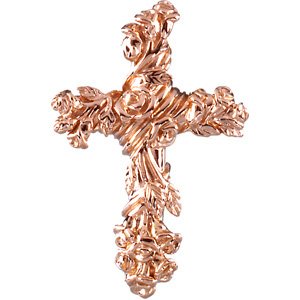 Floral-Inspired Cross Pendant