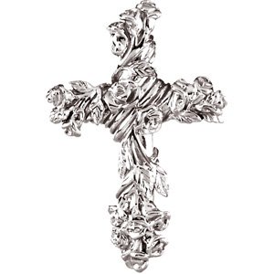 Floral-Inspired Cross Pendant