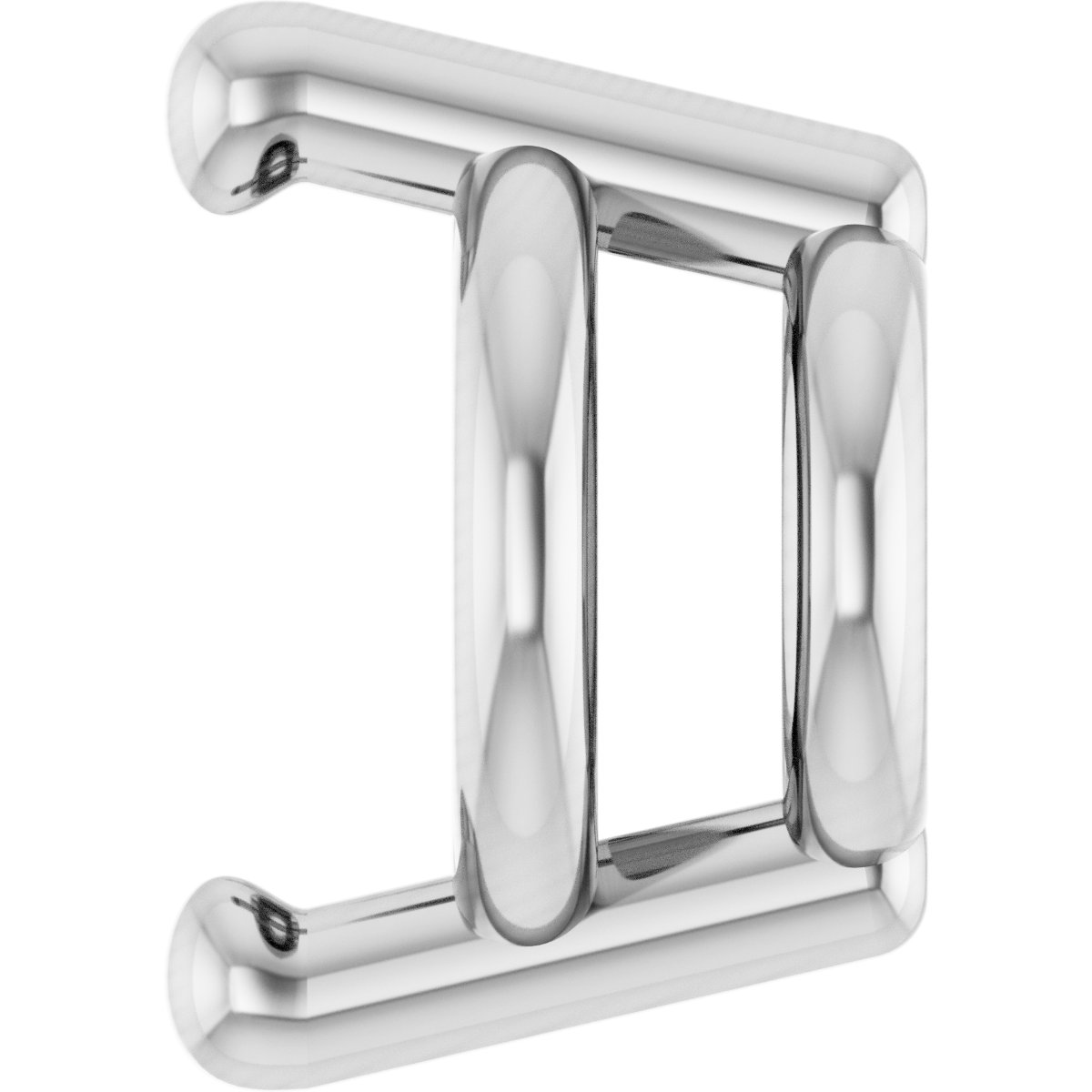 Round 2-Prong Earring Setting