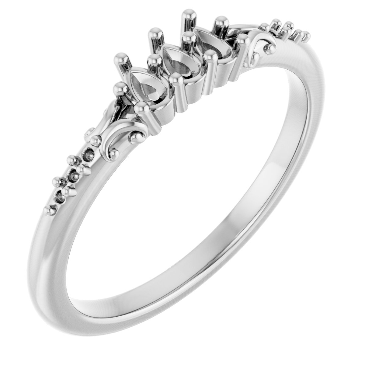 Three-Stone Anniversary Band