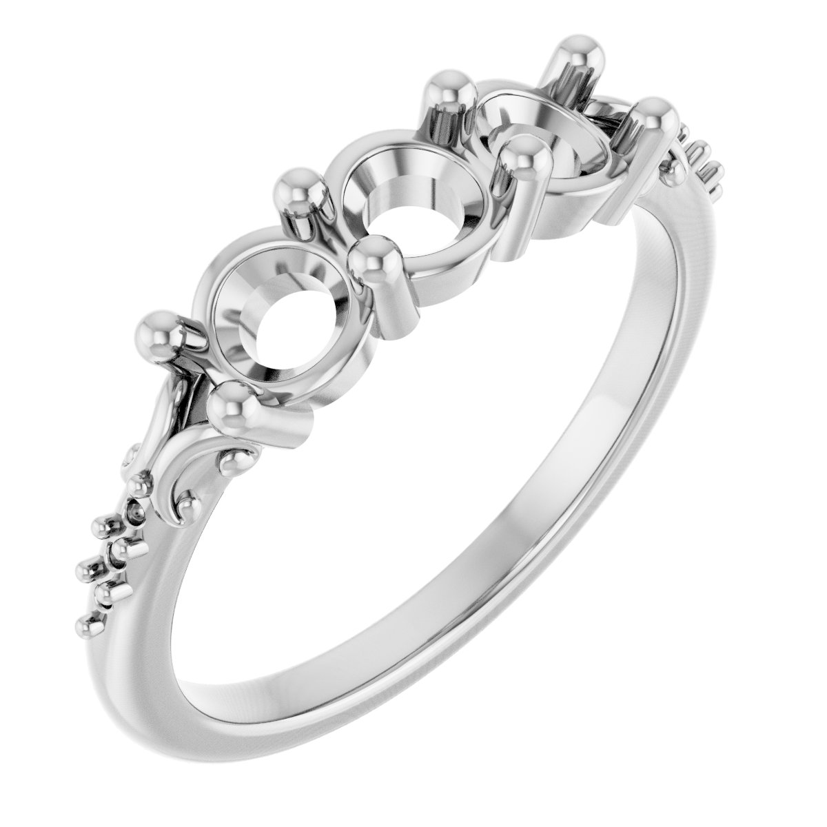 Three-Stone Anniversary Band