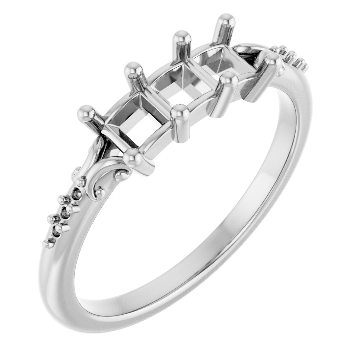 Three-Stone Anniversary Band