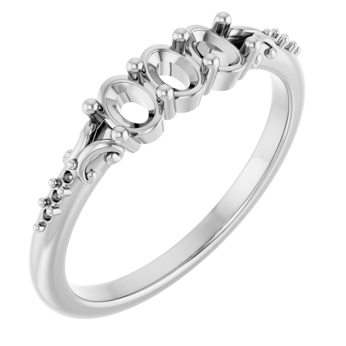 Three-Stone Anniversary Band