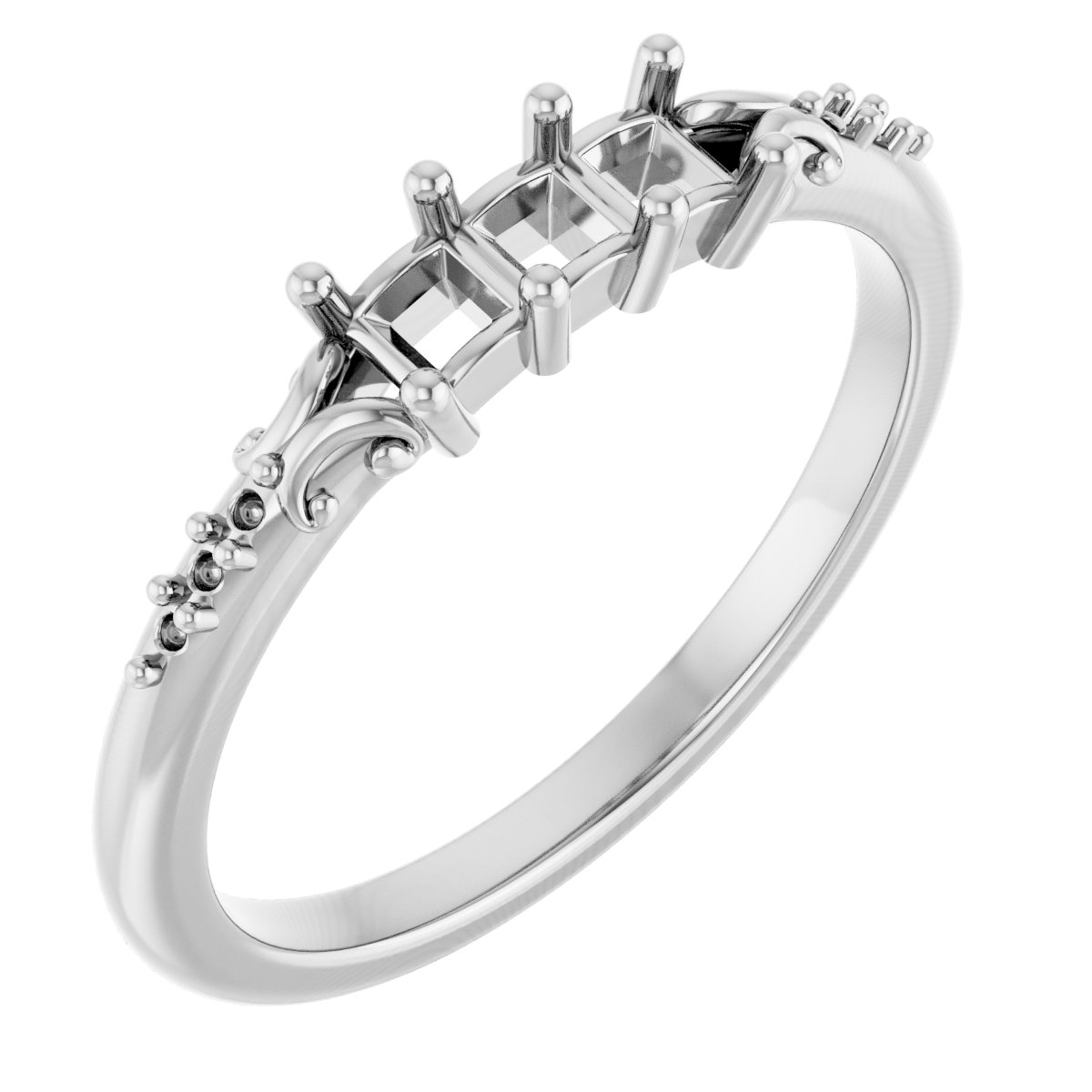 Three-Stone Anniversary Band