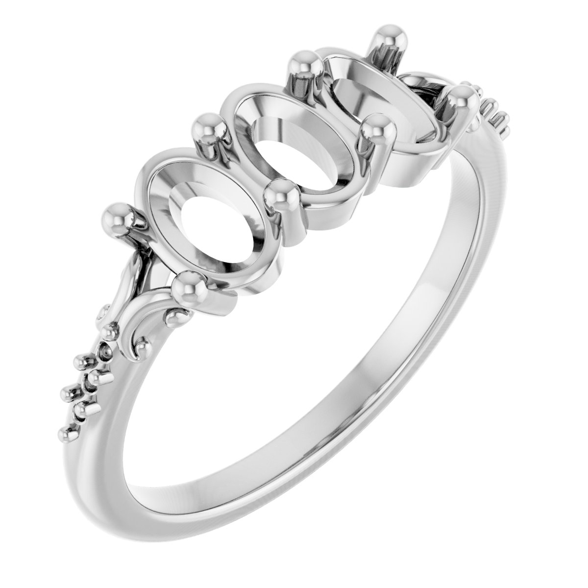 Three-Stone Anniversary Band