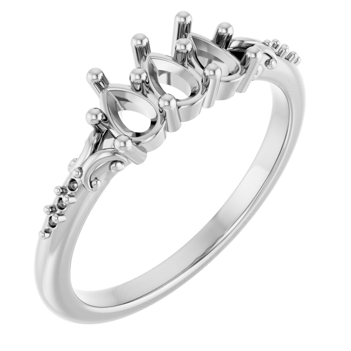 Three-Stone Anniversary Band