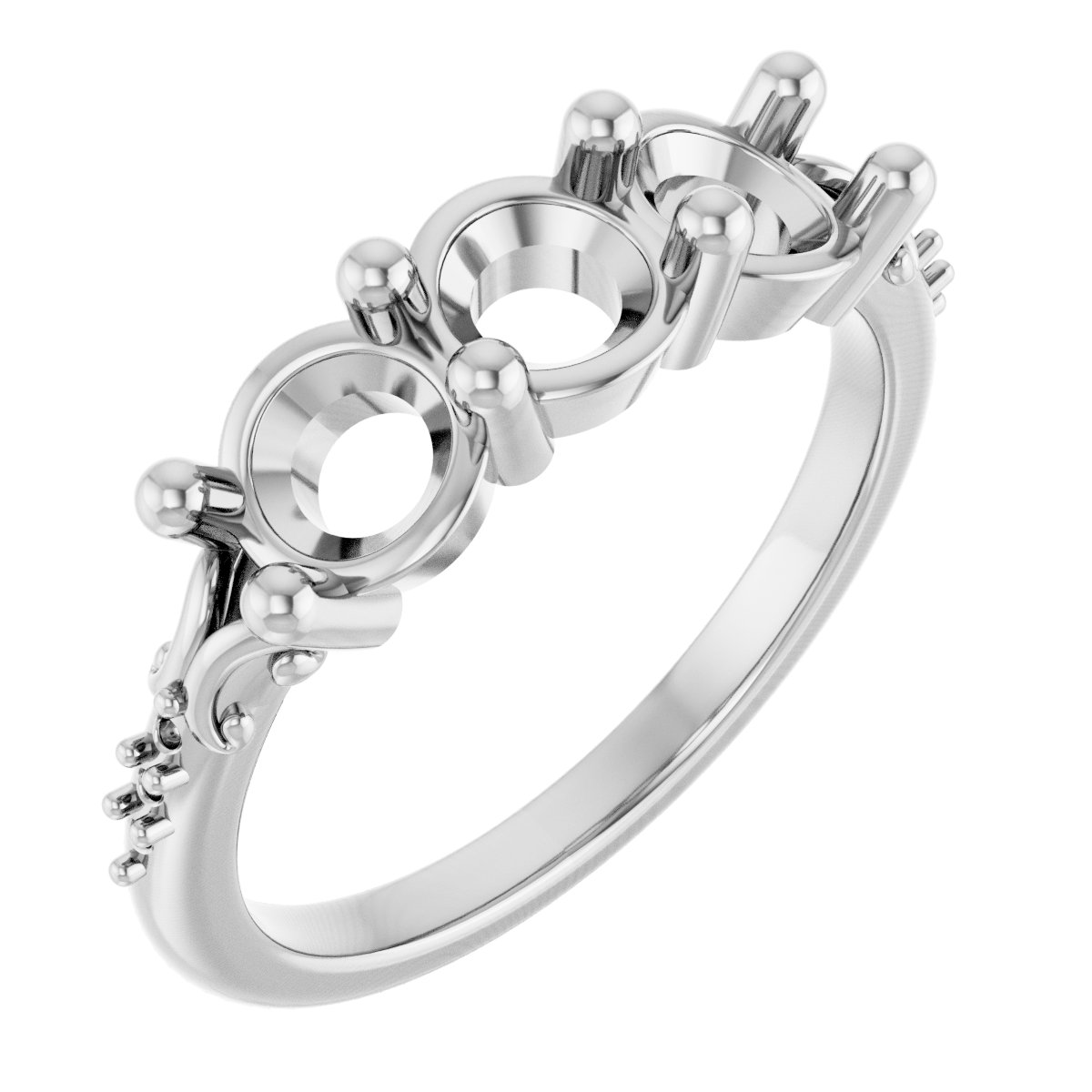Three-Stone Anniversary Band