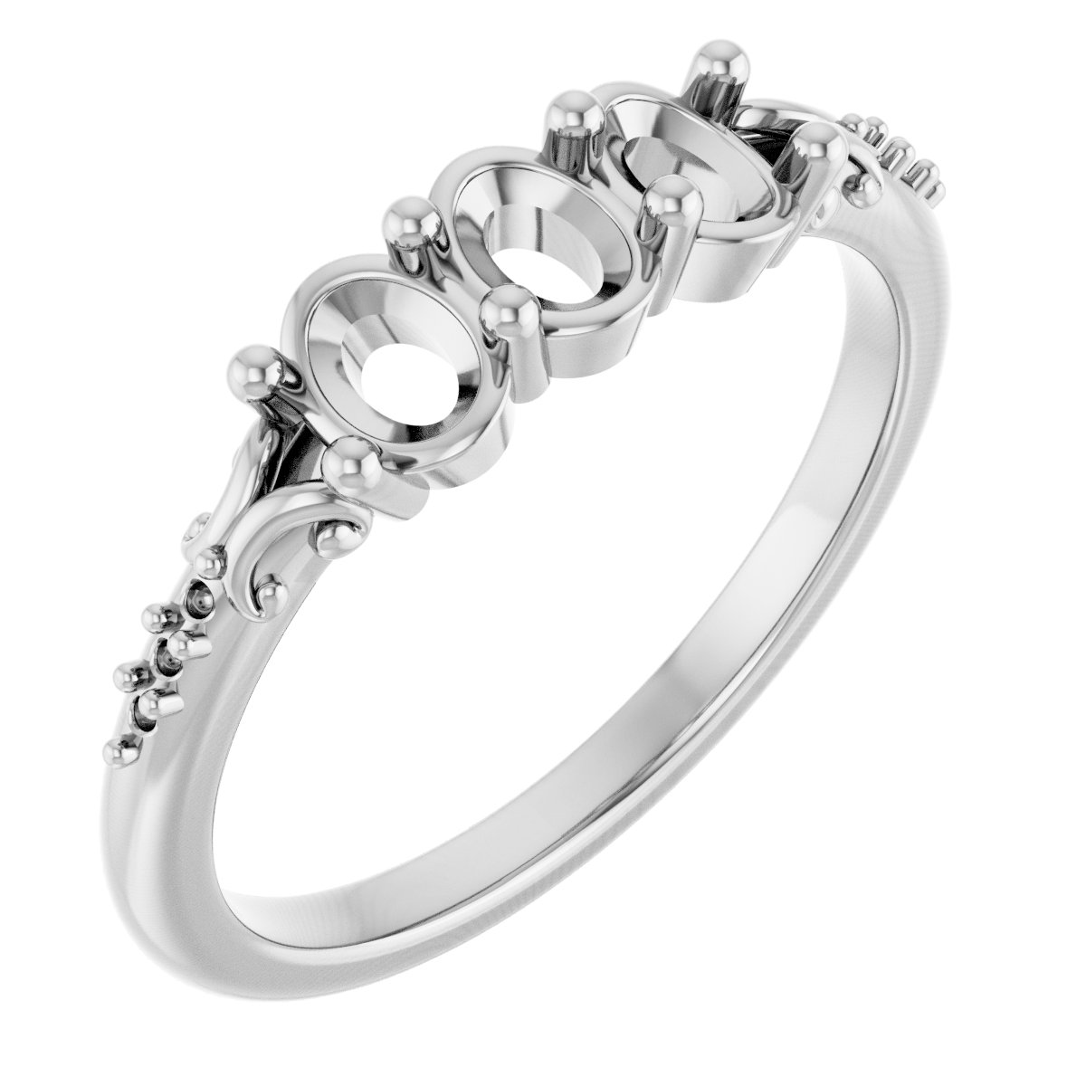 Three-Stone Anniversary Band
