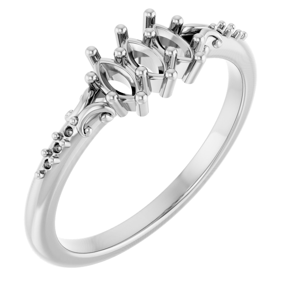 Three-Stone Anniversary Band