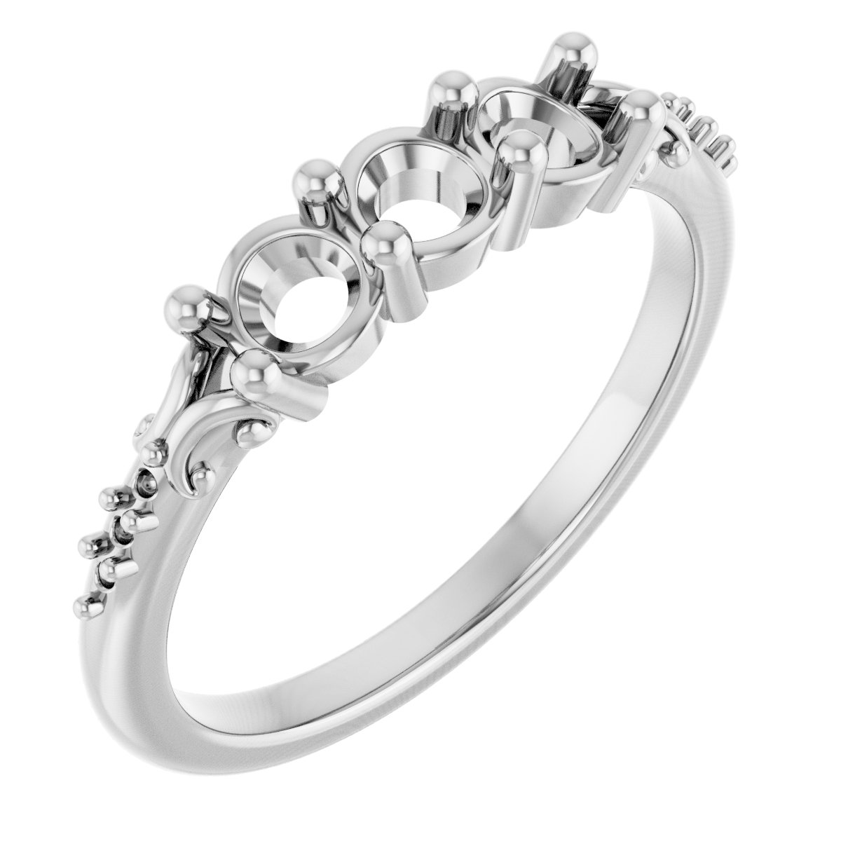Three-Stone Anniversary Band