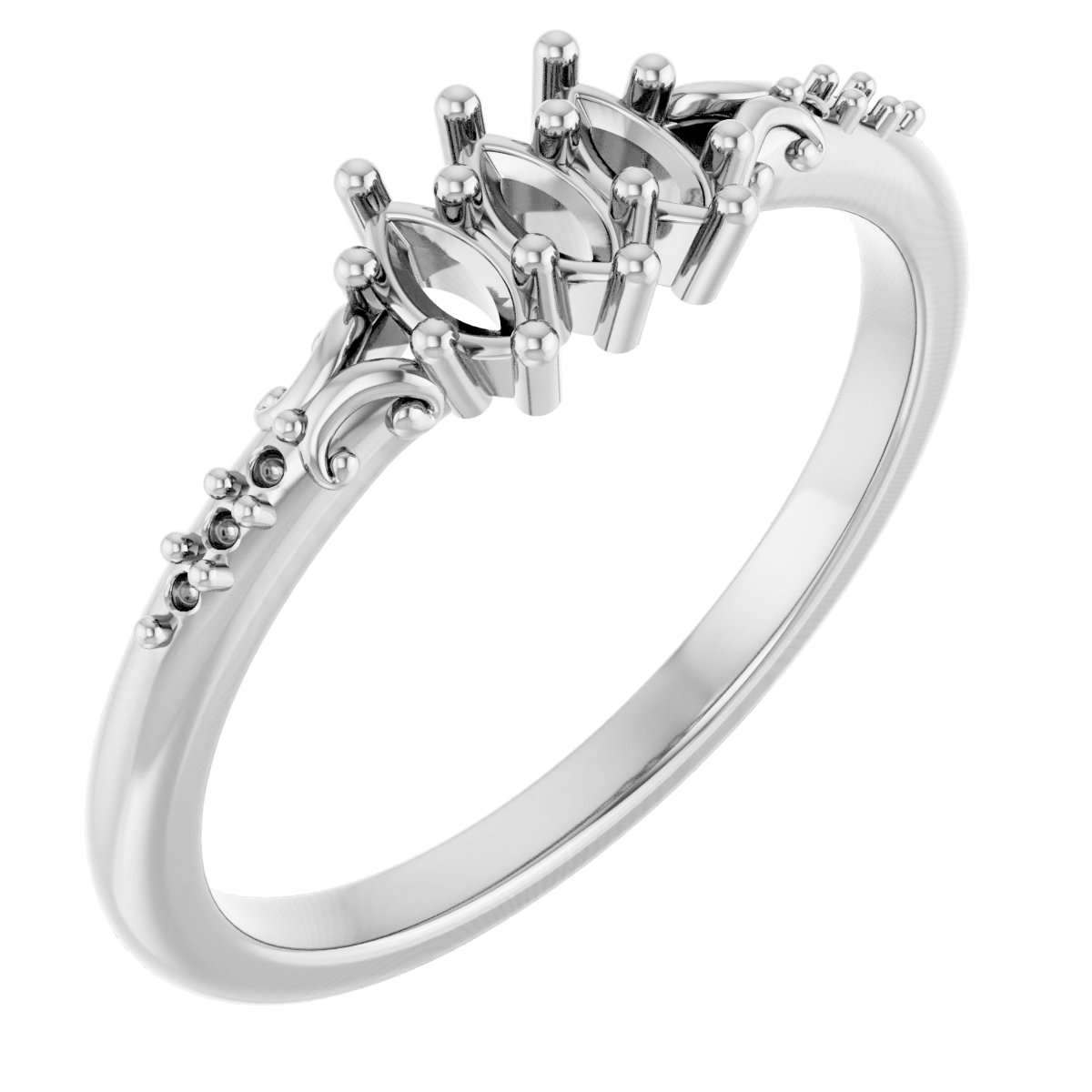 Three-Stone Anniversary Band