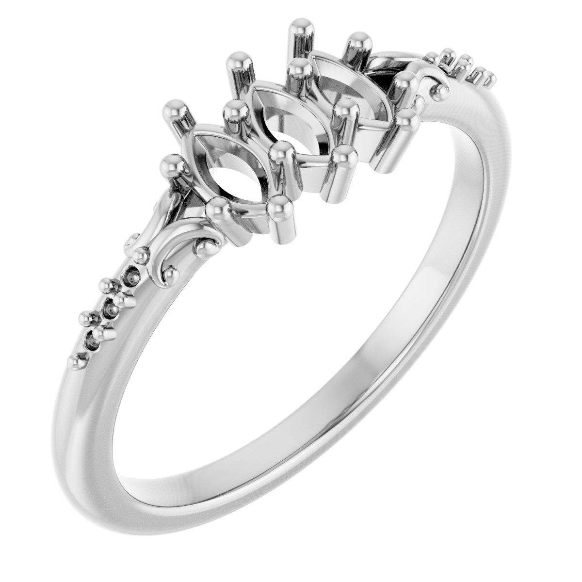 Three-Stone Anniversary Band
