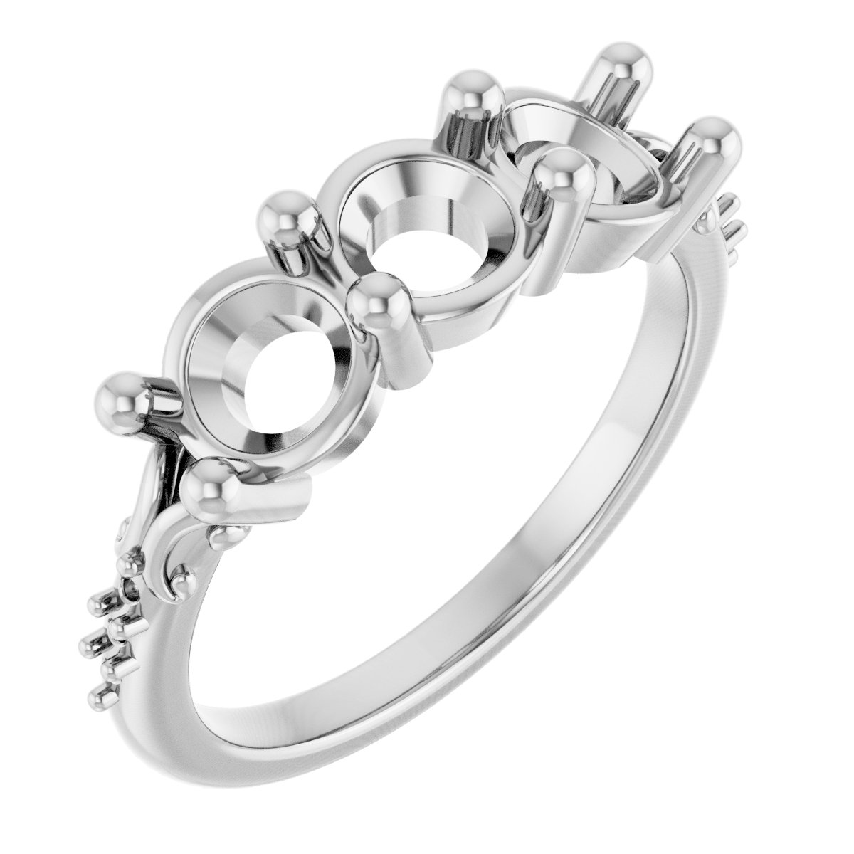 Three-Stone Anniversary Band