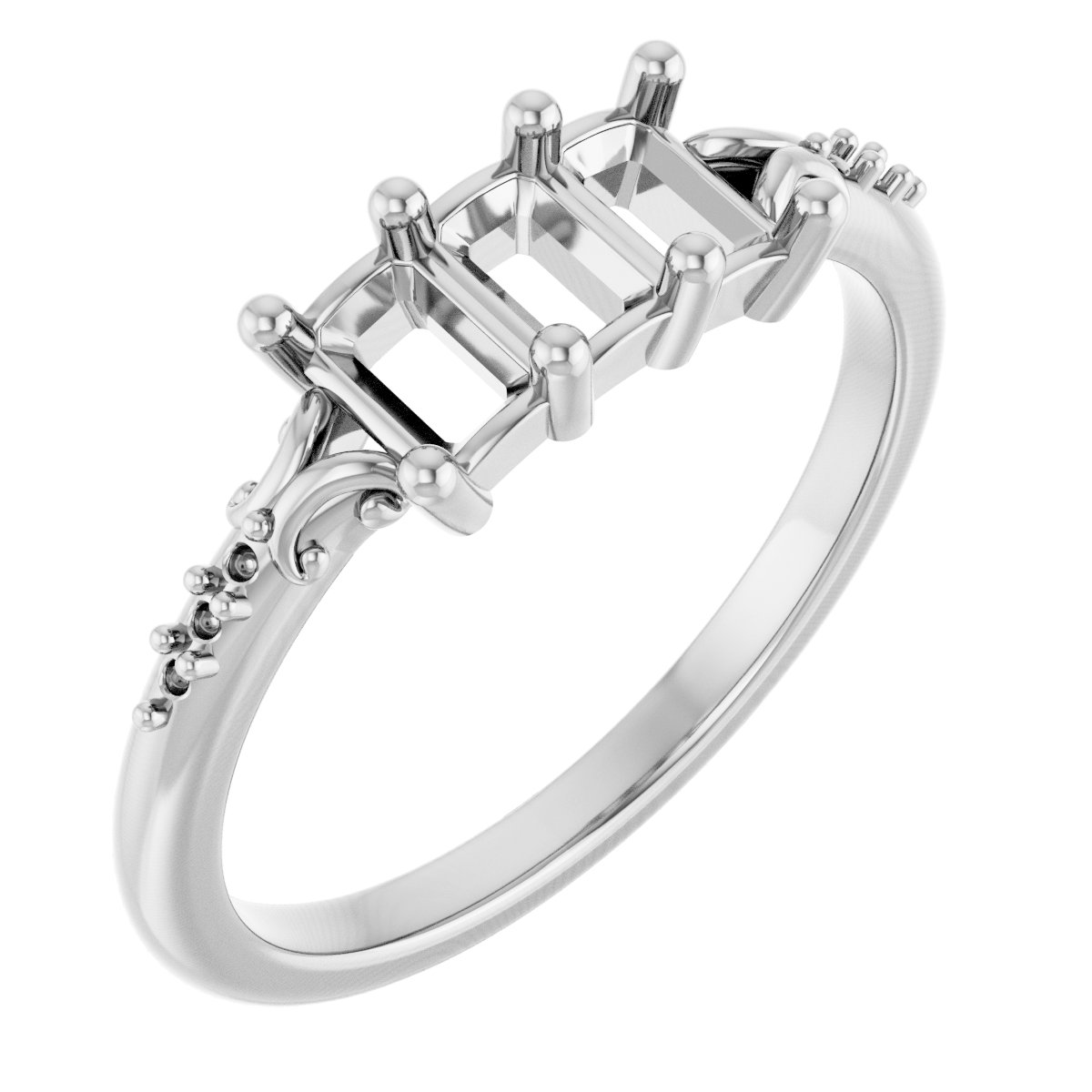 Three-Stone Anniversary Band