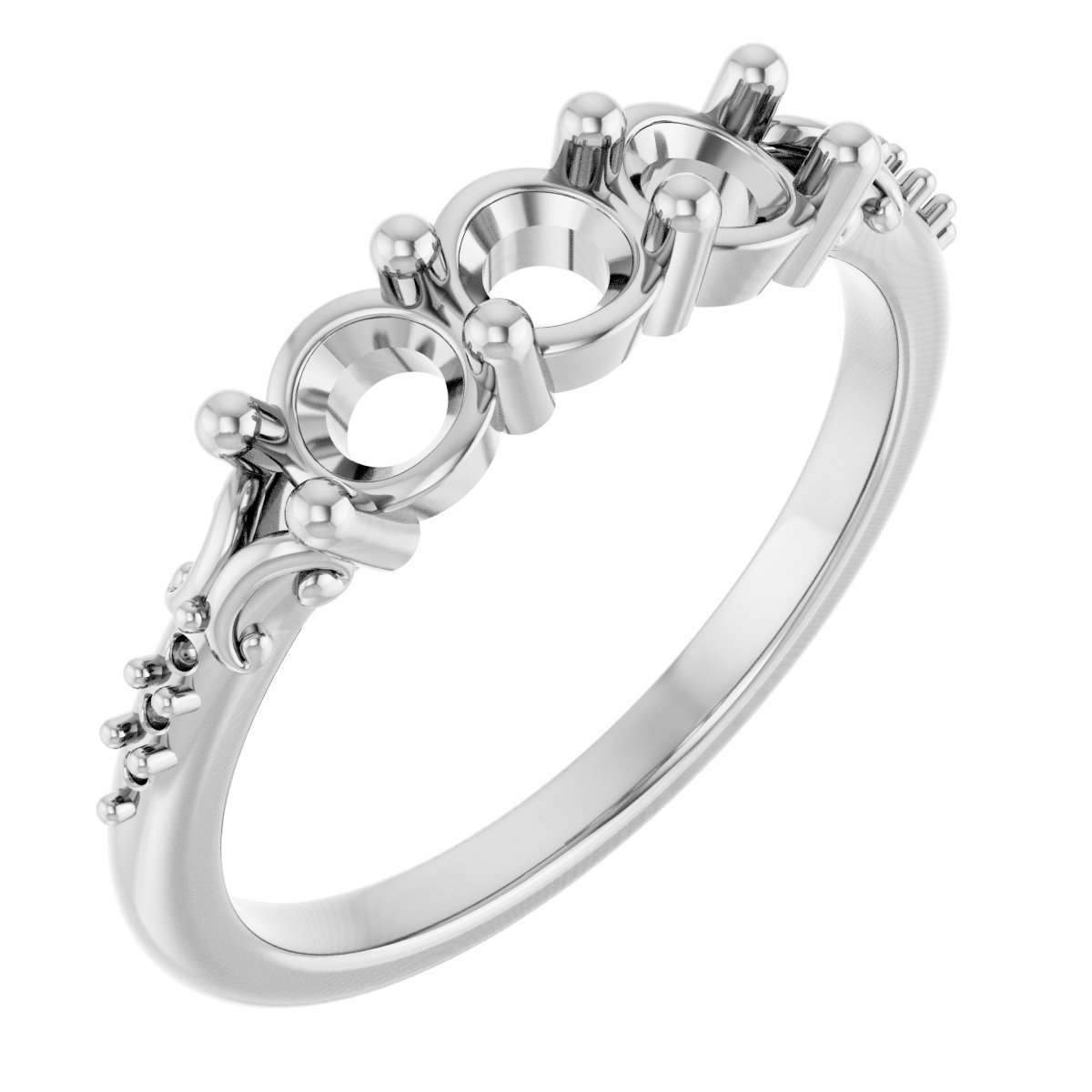 Three-Stone Anniversary Band