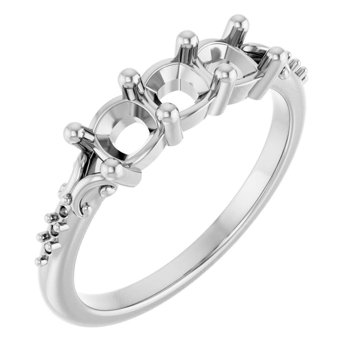 Three-Stone Anniversary Band