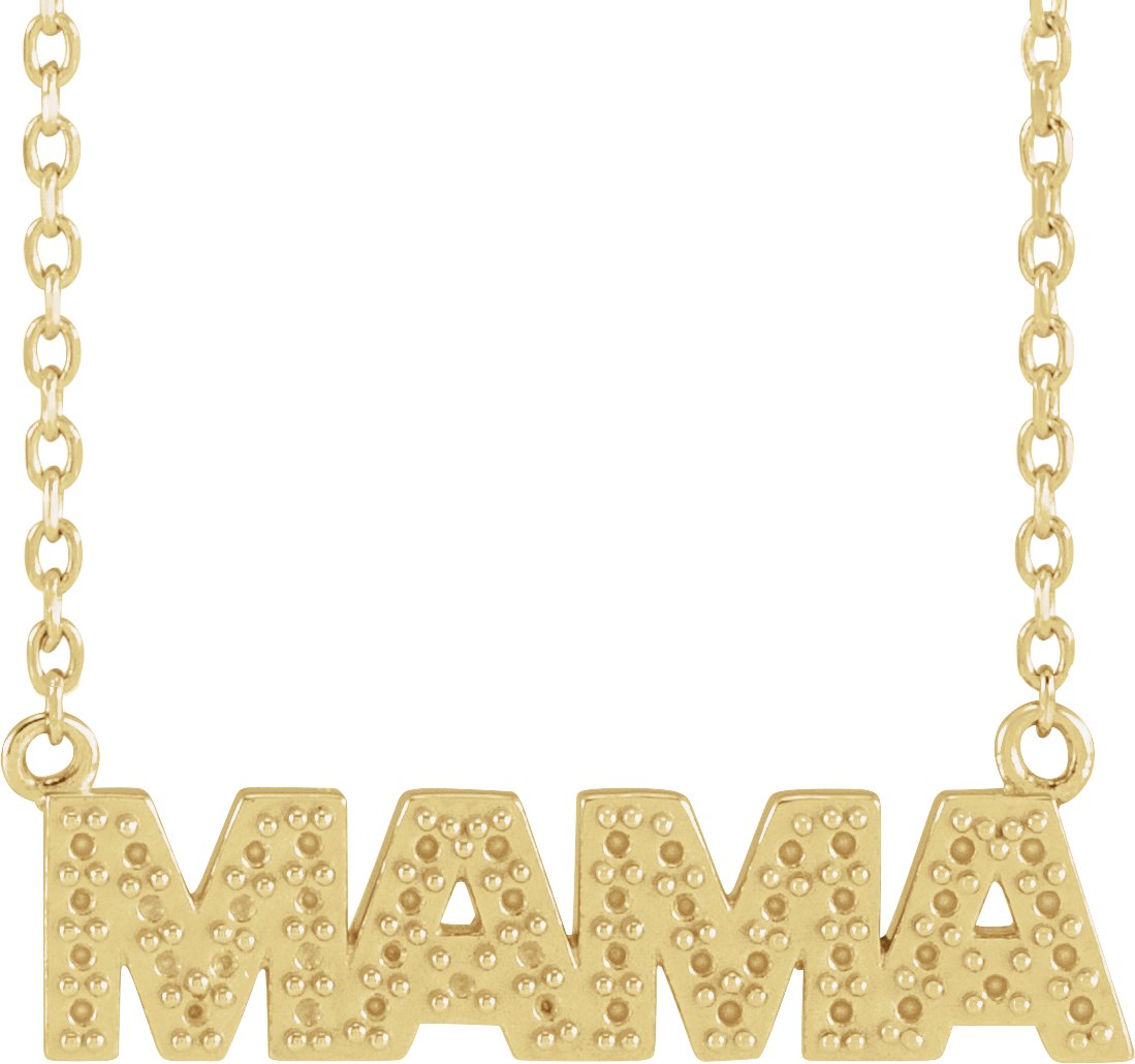 Accented "Mama" Necklace or Center