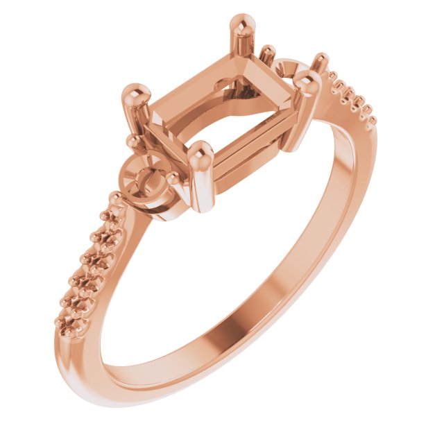 Accented Engagement Ring or Band