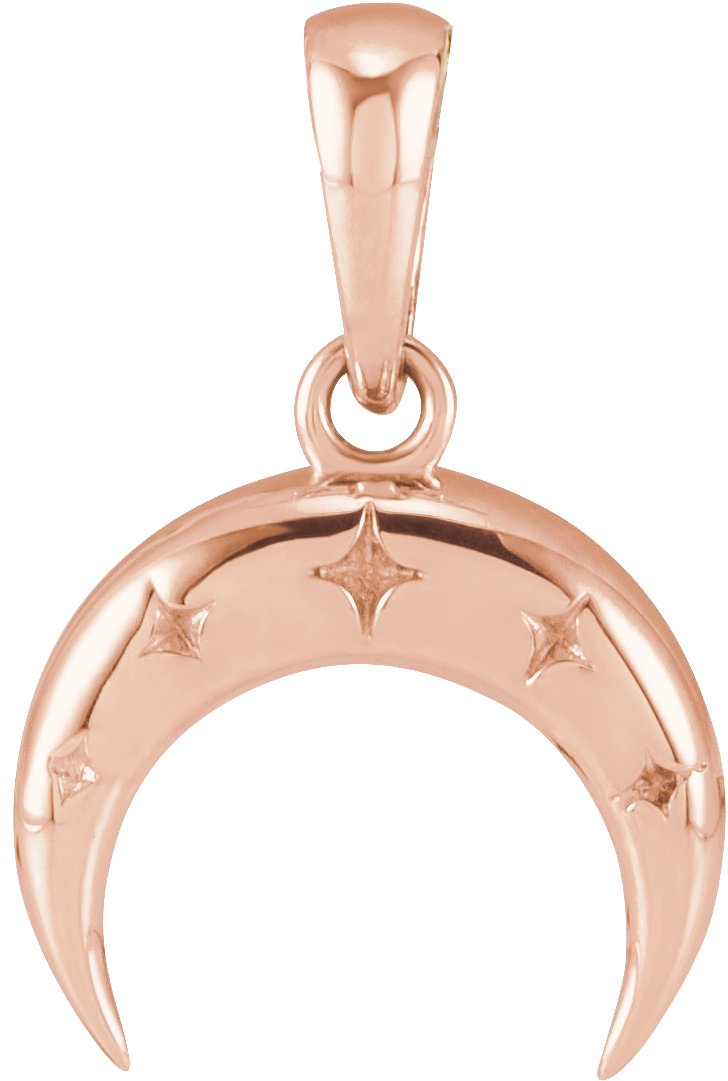 Crescent Moon Necklace or Pendant