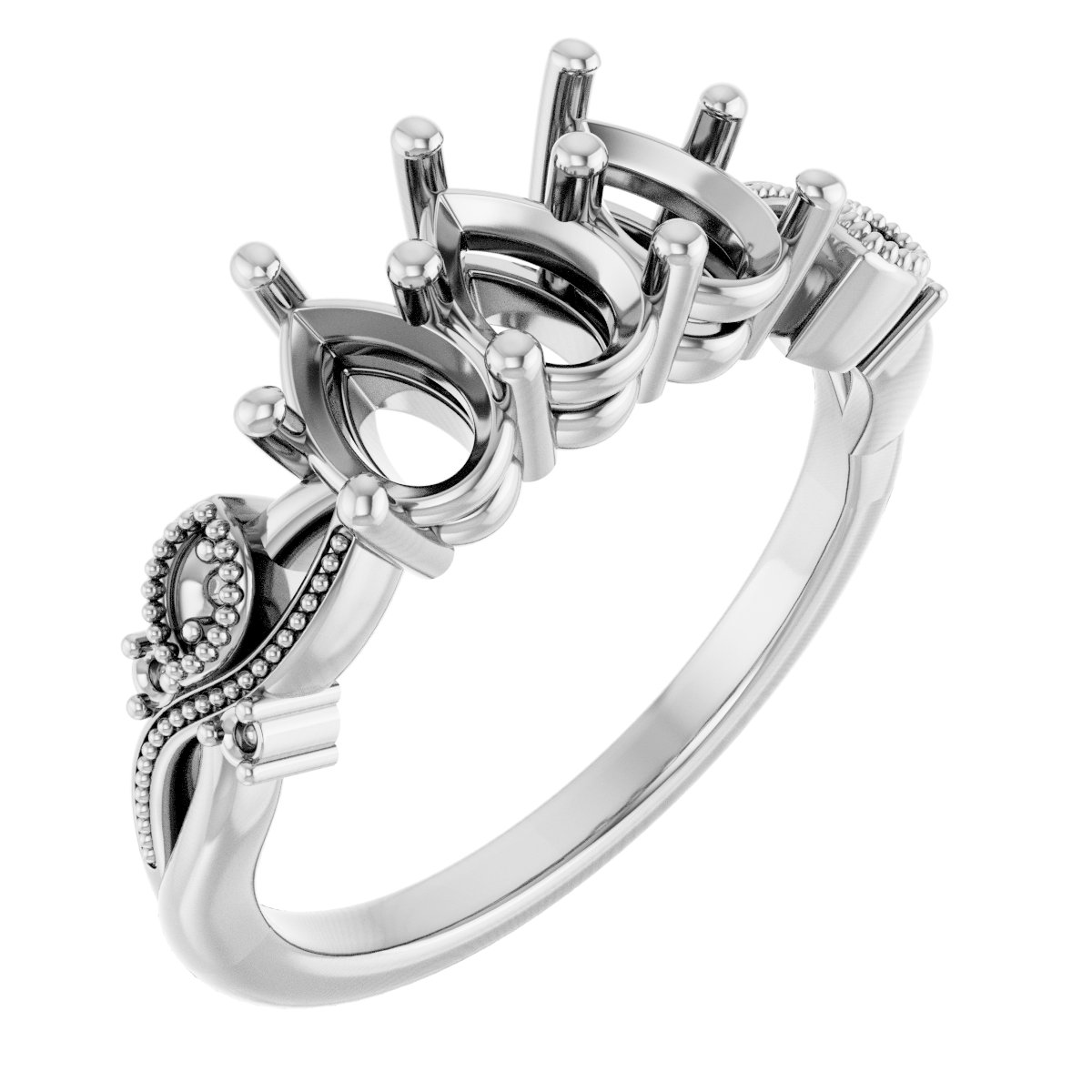 Three-Stone Anniversary Band