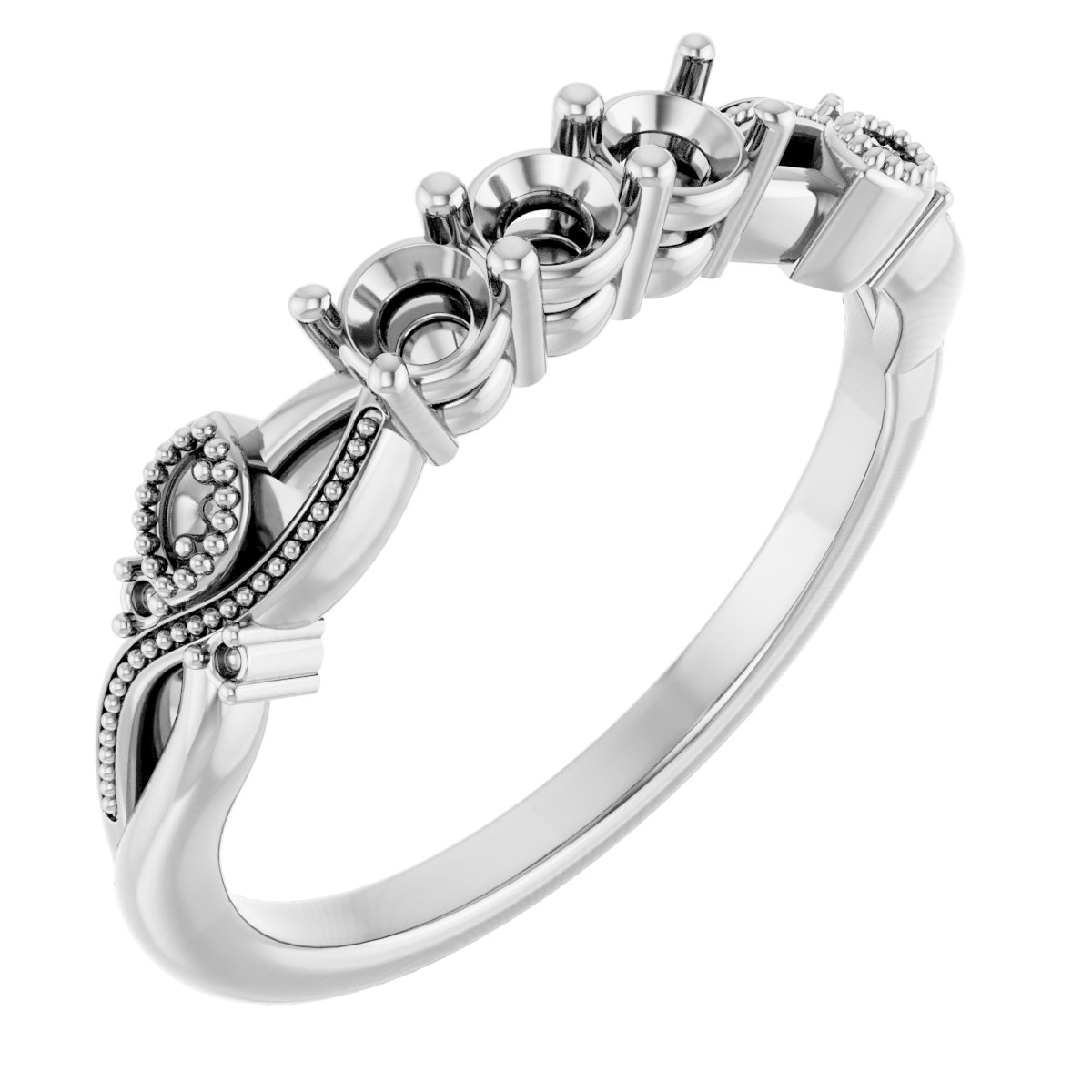 Three-Stone Anniversary Band