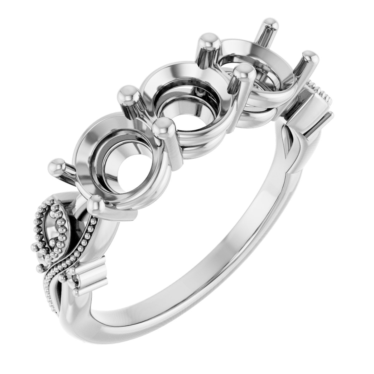 Three-Stone Anniversary Band