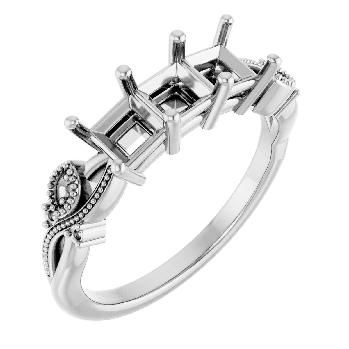 Three-Stone Anniversary Band