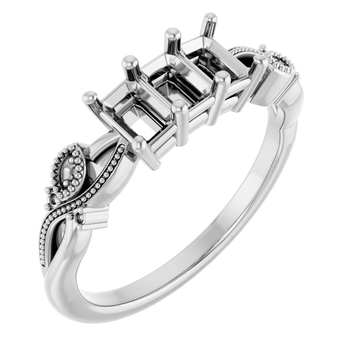Three-Stone Anniversary Band