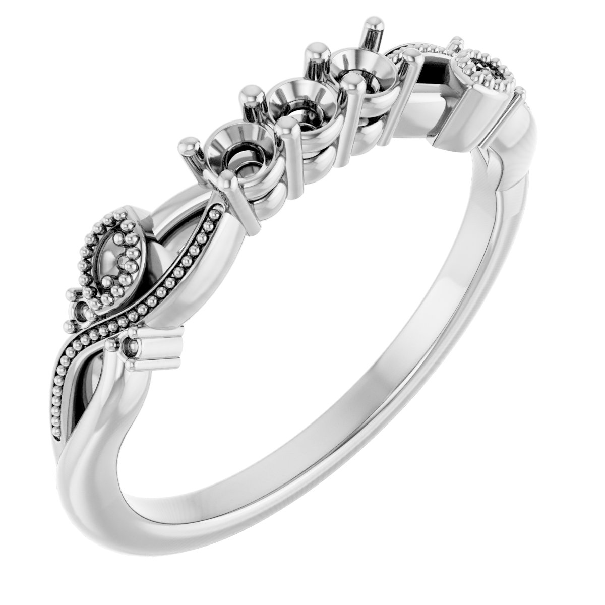 Three-Stone Anniversary Band