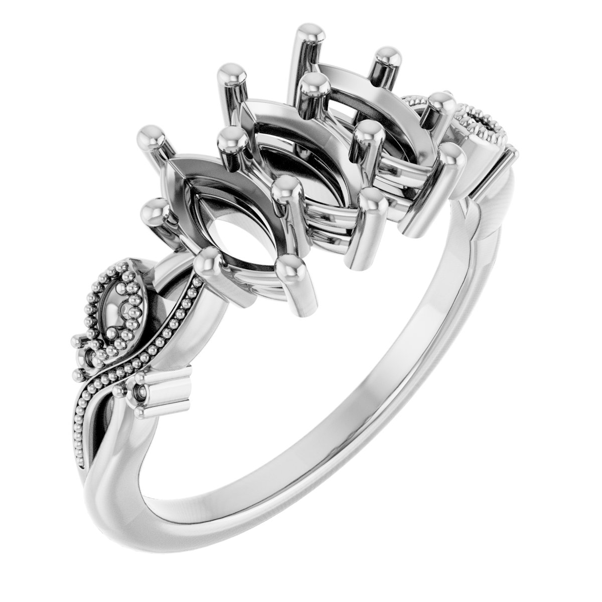 Three-Stone Anniversary Band