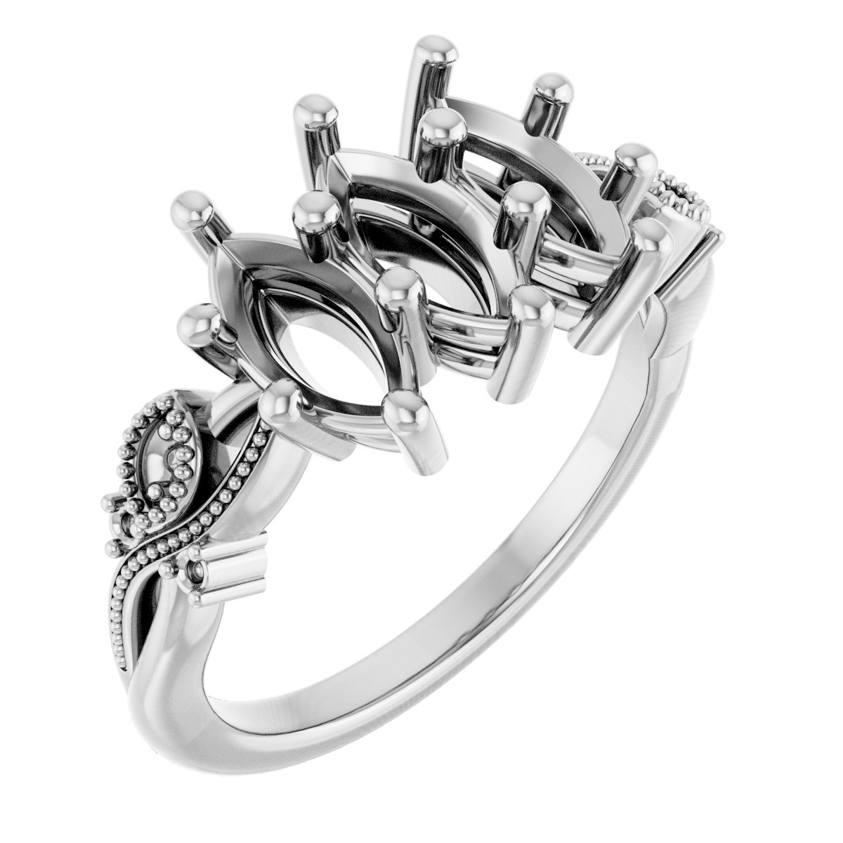 Three-Stone Anniversary Band