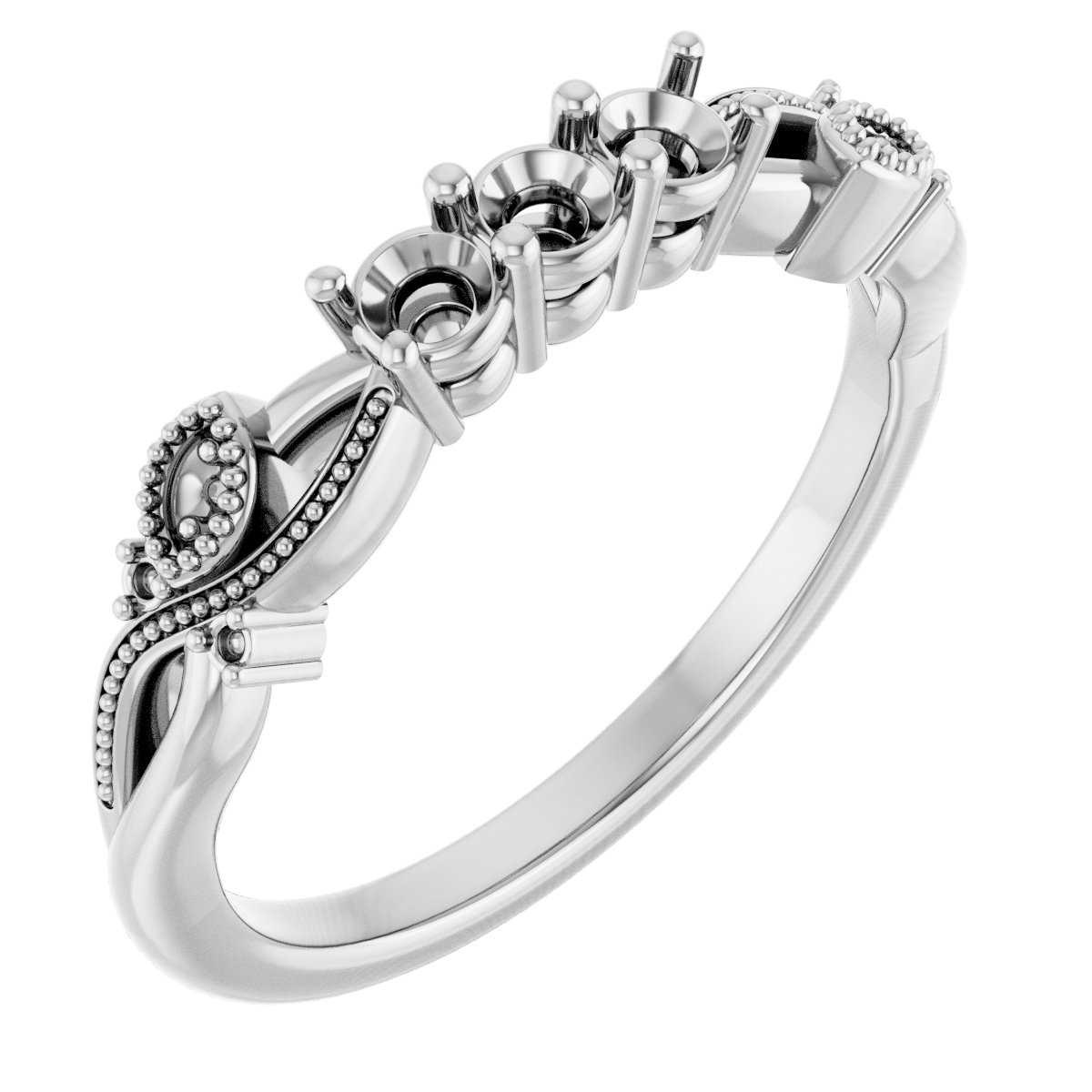 Three-Stone Anniversary Band