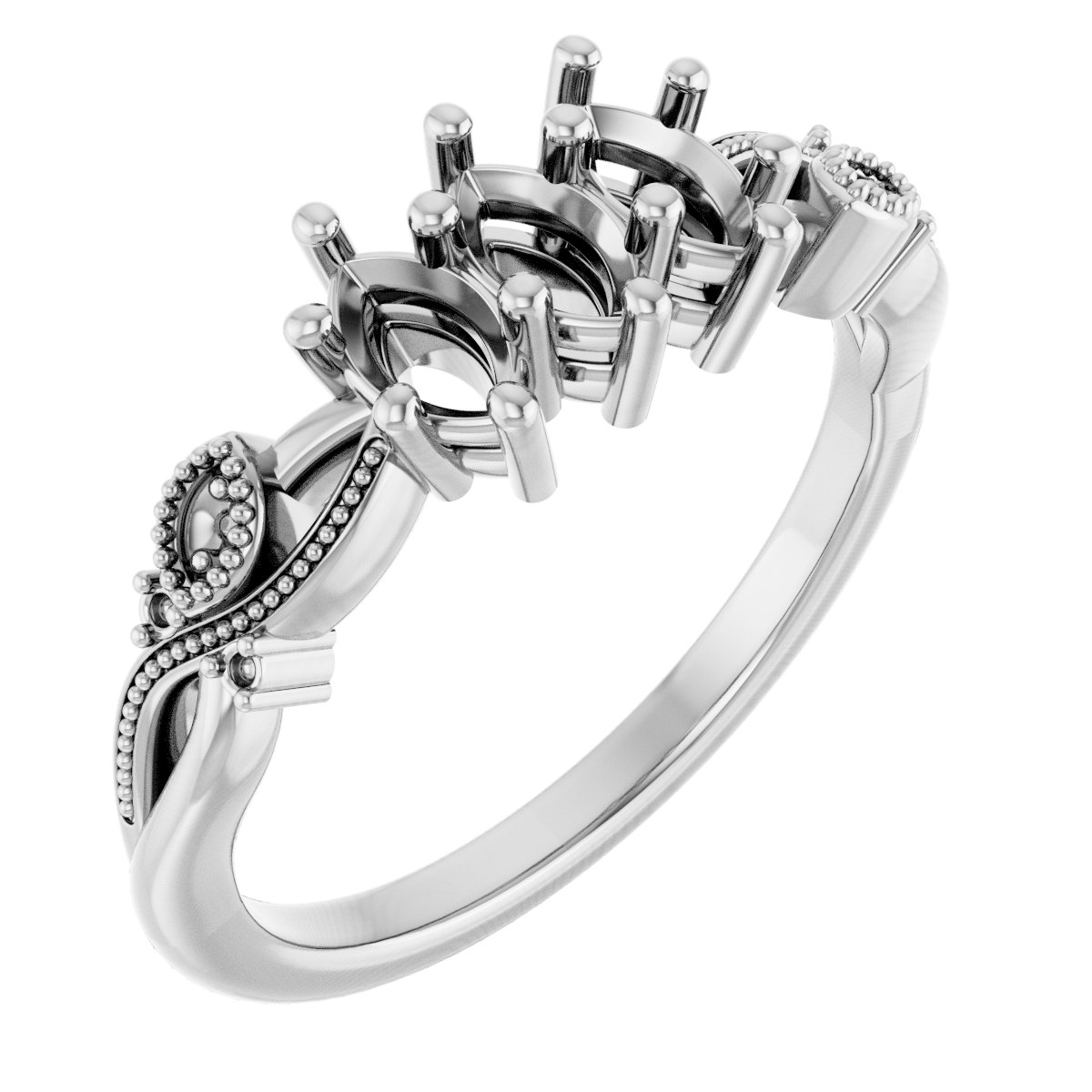 Three-Stone Anniversary Band
